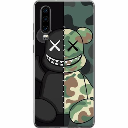 Huawei P30 Genomskinligt Skal Army
