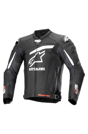 Motocyklová Bunda Alpinestars GP Plus R V4 Rideknit Leather Černá/Bílá 48