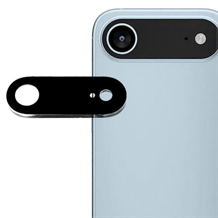 Kompatibel med iPhone 17 Air herdet glass linsebeskytter svart silketrykk kameralinsefilm-lingling}