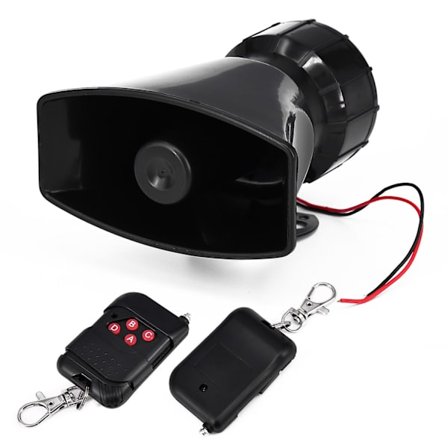 12v 7 toner trådlös elektronisk siren högljudd signalhorn motorbil lastbil varningslarm polis brandkår ambulans siren horn högljudd högtalare 1st