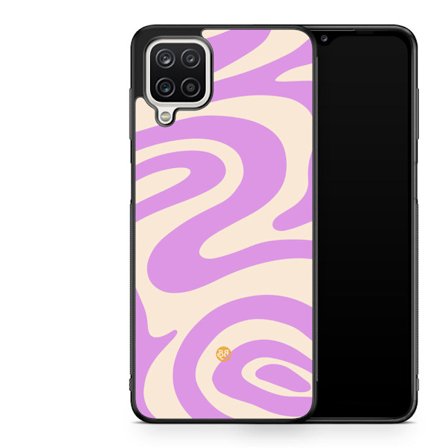 Bjornberry Skal Samsung Galaxy A12 -Lila 70-tal