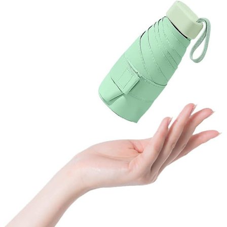 Liangnv Travel Mini Umbrella For Purse With Case-small Compact Uv Umbrella Protection Sun-lightweight Tiny Pocket Umbrella With Case For Women, Girls