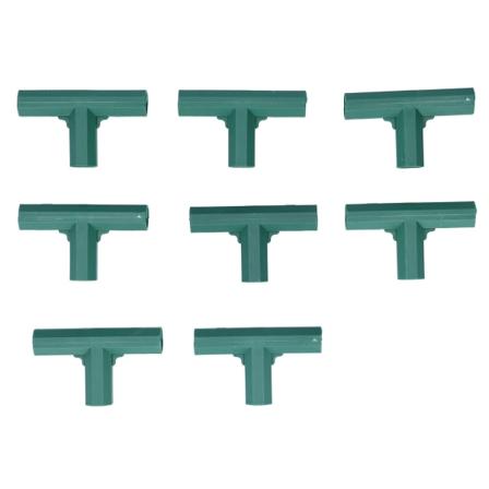 8 kpl T-muotoinen liitin DIY Plant Stake Joint T-sovitin 16 mm puutarhakasvien tukeen