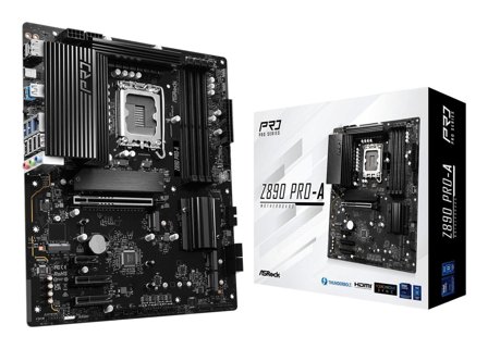 ASRock Z890 PRO-A Hovedkort LGA 1851, ATX, DDR5, 1 x PCI-Express 5.0, 4x M.2