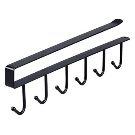 6 kroker Koppholder Henge Kjøkkenskap Krok Jernhylle Oppbevaring