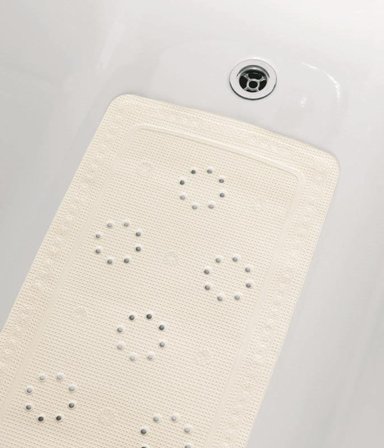 Spirella Alaska Halkskyddsmatta 550 x 550 mm, vit, Badrum