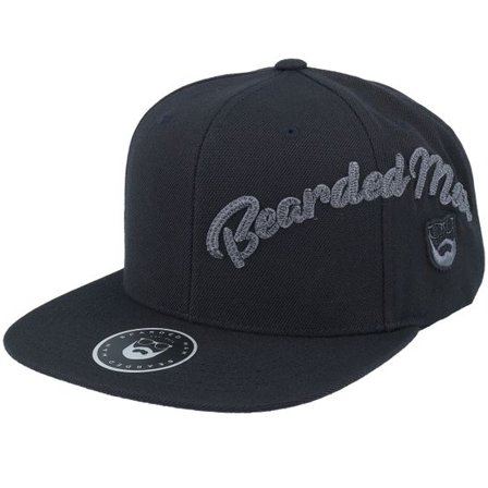 Bearded Man - Svart snapback Keps - Side Arch 3d Logo Black Snapback @ Hatstore