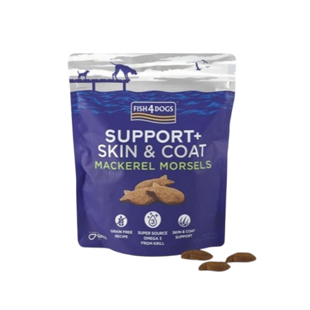 Fish4Dogs - Godbiter med makrell for hud og pels 225g - Hund - Hundegodbiter & tyggebein - Belønningsgodbiter for hund - ZOO.no