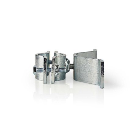 Satellit Mast Clamp | Diameterområde: 38 - 40 mm | Stål | Sølv