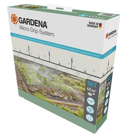 Gardena Micro-Drip-System 13450-20 Startsett for blomster-/kjøkkenhager, Vanning