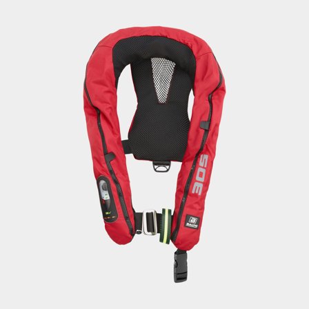 Oppustelig redningsvest Baltic Legend 305N Sele, automatisk, rød + kulsyrepatron 60 gram, 40 - 150 kg