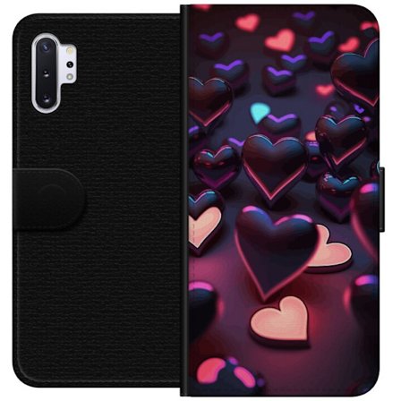 Kompatibelt Plånboksfodral till Samsung Samsung Galaxy Note10+ Midnattshjärtan