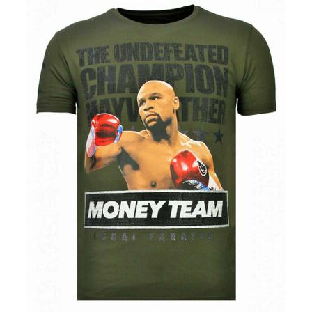 Local Fanatic Money Team Champ Rhinestone - T shirt - 13-6237K grön, Herr, Herr, Storlek: S