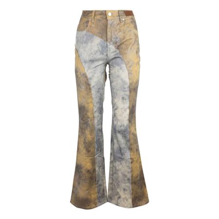 Andersson Bell Leather Broek , Geel , Dames , Maat: S