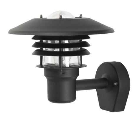 Westal Tellus Vægarmatur 278 × 260 mm, E27 Sort, sandblæst glas, Belysning