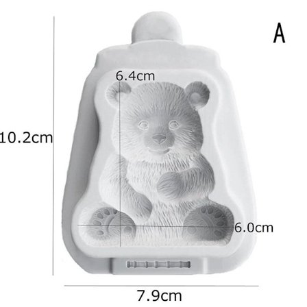 Bambus Panda Form Silikone Form Dekoration Fondant Kage Chocol