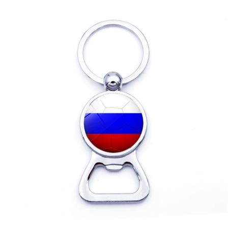2 stk. Metallnøkkelring 2022 VM Fotball Nøkkelring-Russland
