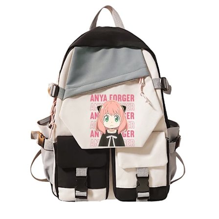 Koreanske mote-ryggsekker for skoleungdom jenter Spy X Family Anya Heh jenter Anime Kvinner Skole Ryggsekk Vesker Mochila~09259