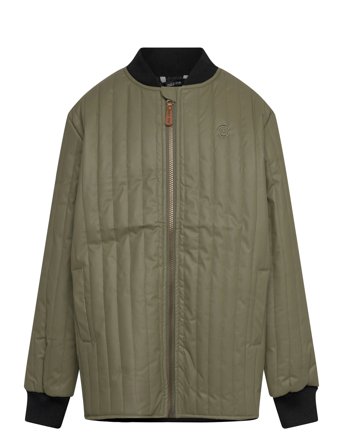 Duvet Boys Jacket Outerwear Jackets & Coats Quilted Jackets Khaki Green Mikk-line