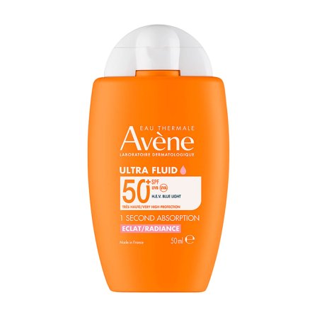 Avène Ultra Fluid Radiance SPF50+ Face Suncare 50 ml, Skincare, Solcreme, Solcreme Til Ansigtet