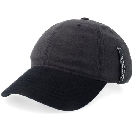 Vans - Schwarz unconstructed Cap - Doren Curved Bill Jockey Black Dat Cap / Unstructured @ Hatstore