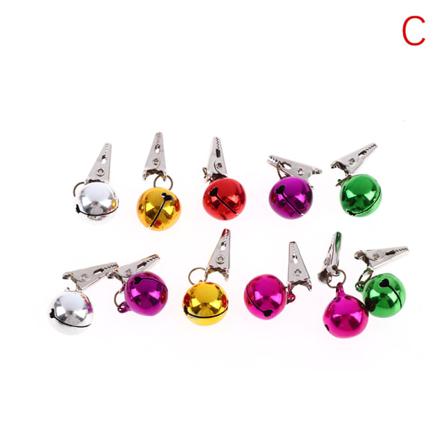 12 St Skägglök Bell Ornaments Färgglada Jul Ansiktshår D