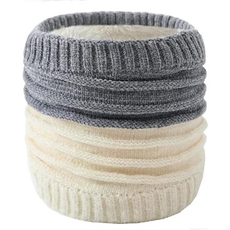 Rørformet Halsvarmer Halsvarmer Termisk Fleece Rørskjerf Strikket