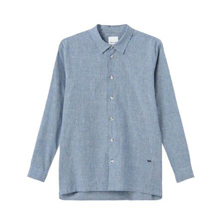Wood Wood, Casual Shirts Blauw, Heren, Maat:S