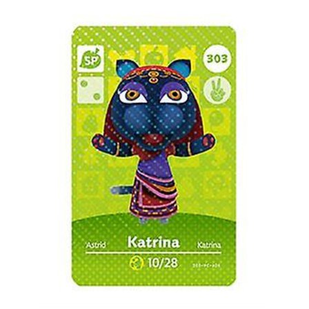 NFC Spillkort Kompatibelt med Animal Crossing, Kompatibelt Wii U - 303 Katrina