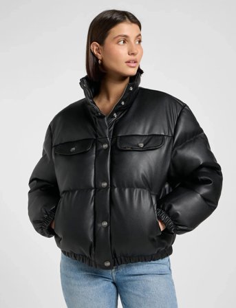 Lee Jeans Rider Puffer Jacket - Black - L