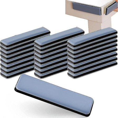 24x självhäftande teflonglider, 75 x 16 mm, professionella möbelglider (Teflon)
