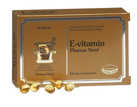 Pharma Nord Bio E-vitamin 290 mg 60 kaps., Helse & Madvarer, Vitaminer, E-vitamin