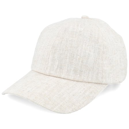 Upfront - Beige unconstructed Kasket - Allan Off White Dad Cap @ Hatstore