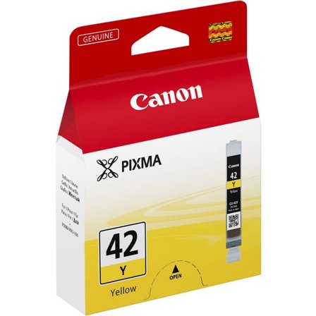 CANON Bläckpatron, PIXMA 42Y, ChromaLife100, gul, singelförpackning, 6387B001 - Lyreco - Toner och bläck - Bläckpatroner - Bläckpatroner Canon
