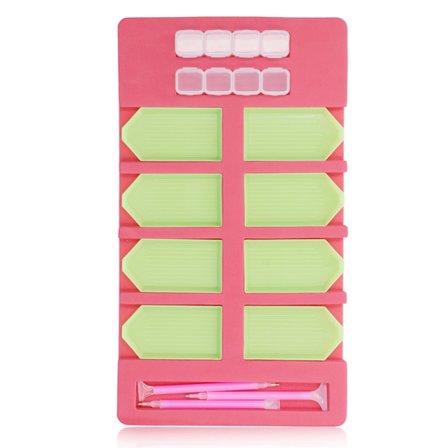 Strassitarjotin Punainen Muovi Sieni Materiaali DIY Valmistus Säilytys Korut Valmistus Tarjotin Taideprojektin Apuväline