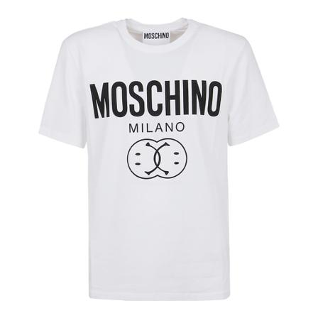 Moschino, T-shirt Biały, Mężczyzna, Rozmiar: M