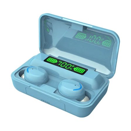 True Wireless Bluetooth Hörlurar TWS v5.3 Handsfree Trådlösa Hörlurar Blå