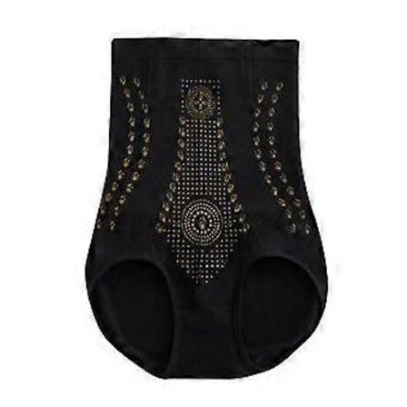 Naisten korkeavyötäröiset alushousut, mukavat muotoilevat vartaloa, joustava vyötärönauha, vatsan hallinta (musta M)