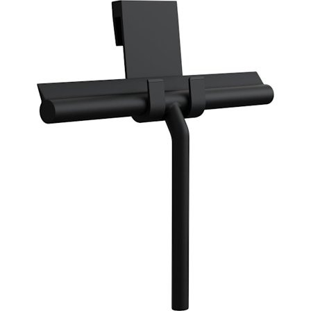 Suihkulasta koukulla, monipuolinen kylpyhuonelasta suihkulasiovelle (musta)