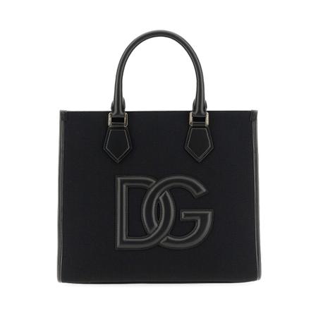 Dolce & Gabbana, Shopping Bag With Logo Zwart, Dames, Maat:ONE Size