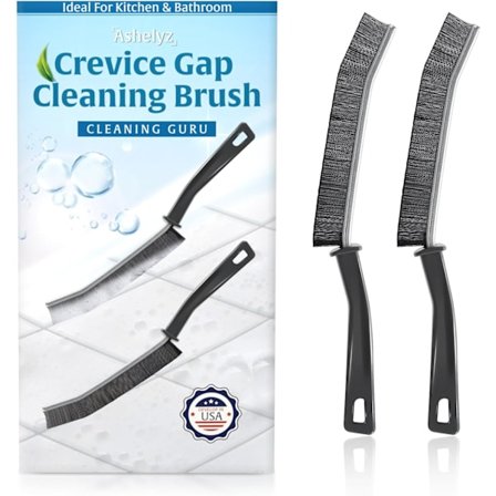 2 st Spaltborstar för rengöring, Tunna hårda borst för rengöring av spalter