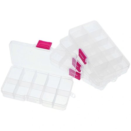 【PP】Small Storage Containers Plastic Boxes Rectangular Organizer For Home Use 4pcs