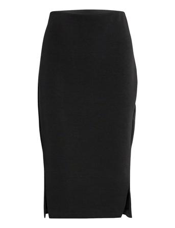 Slftenny Hw Midi Skirt Black Selected Femme
