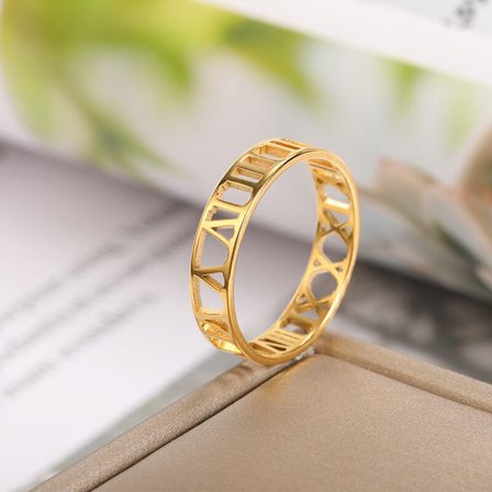 Rostfritt stål Guld Färg Ringar För Kvinnor Män Minimalism Smycken Söta Enkla Hjärt Ringar Bröllopspresenter Gratis Frakt