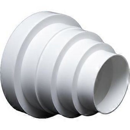 Universal reduktion til ventilationssystemer Ø 80-150 mm. Reduktionsfitting reduktionsrør Ø 80 100 120 125 150. Ventilationskanal til rund 