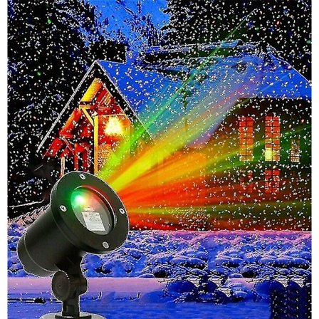 Jule LED-projektor til udendørs landskabsscene - Julelys