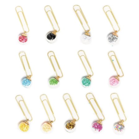 10 kpl Paperiliitin Binder File Clips Kirjanmerkki