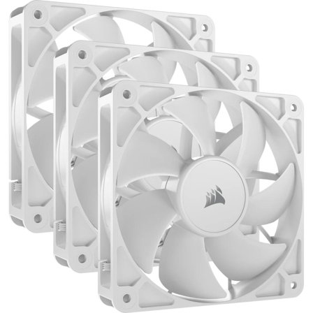 Corsair RS120 Vifte 3pk (hvit) 120mm, 420 – 2100 RPM ±10%, 10 - 36 dBA