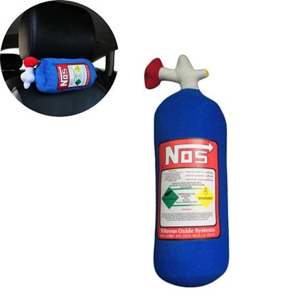 Kväveoxidflaska Kudde Bil Dekoration Ryggstöd Kudde Kreativ Plysch Kudde