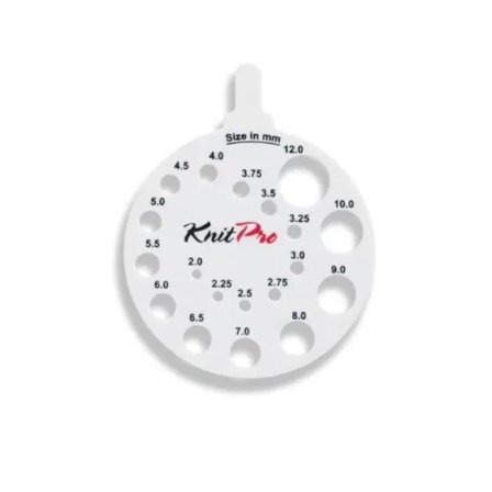 KnitPro Pinnemåler Hvit 2-12mm